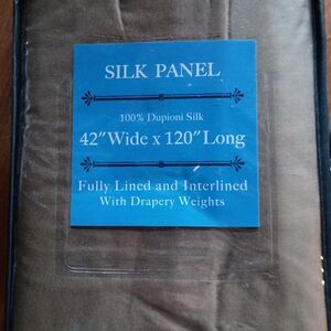 Brown Silk Panel 42" x 120"